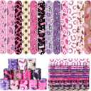 2 x Junkin 48 Pcs Western Cowgirl Party Favors Birthday Decorations Pink Disco Cowgirl Slap Bracelets Kids Horse Birthday Party Goodie Bags Stuffers for Western Girls Theme Rodeo Bachelorette Prizes