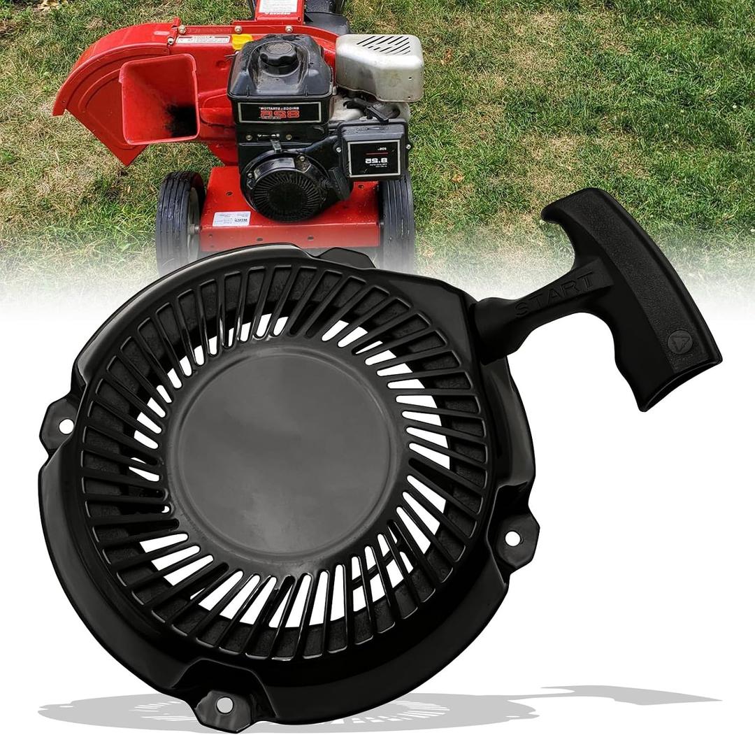 Chikia 591301 Pull Start Recoil Starter Assembly Compatible with BriggsStratton Intek 825 900 Serise 693394 791670 795930 Rewind Recoil Starter 150-112 Lawn Mower Chipper Washer 5.5hp 6.5hp