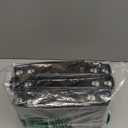 Henoyso 12 Pcs Mini 3 Ring Binders Plastic 1.5'' Binder, Fits 5.5" x 8.5" Paper Holds(capacity 280 Sheets), Flexible Three Round Rings Small Black Binders Bulk for School, Office Use, Photo Album Page