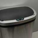 13 Gallon Kitchen Garbage Can 50L Stainless Steel Trash Can Garbage Bin Suitable Beautiful Garbage Can with Lid Sensor Trash Bin Garbage Bin with Lid Automatic for Office Bedroom Living Room, SS