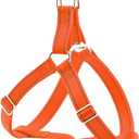 Plutus Pet Step in Dog Harness, Reflective, Adjustable, and Secure with Metal Buckles, Quick Fit Dog Harness for Puppy, Small, Medium and Large Dogs, Orange, XS