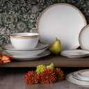 Noritake Raylan 30-Piece Dinnerware Set, Service for 6, Gold/Platinum