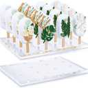 Geetery 2 Pcs Cakesicle Stand Display 16 Hole Ice Lolly Sticks Holder Cake Pop Stand for Dessert Table Clear Acrylic Cake Stand Ice Cream Lollipop Holder for Wedding Birthday Dessert Theme Party