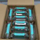 10 Pack 22 oz Glass Meal Prep Containers, Food Storage Containers with Lids, Airtight Leakproof Lunch Containers for Kitchen, Freezer, Microwave, Dishwasher Safe (Mint Green)