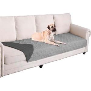 Ameritex Waterproof Dog Bed Cover Pet Blanket for Furniture Bed Couch Sofa Reversible 30x80, Gray