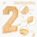2026 Charcuterie Numbers Fillable, Wooden Number Charcuterie Board Box Serving Food Trays for New Years Graduation Party Supplies