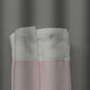 Sun Zero Marline Pink Ribbon Border Stripe 100% Blackout Cordless Roman Shade, 31" x 64", Pink/White (31"W x 64"H)