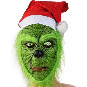 Christmas Costume Mask Green Cosplay Mask Adult The Christmas Costume Mask