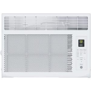 GE 6,000 BTU Electronic Window Air Conditioner, Cools Rooms up to 250 sq ft, Digital Controls with Remote, Energy Saver Mode, 24Hr Timer, Easy Install Kit Included, White