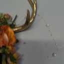 MOSTORY Woodland Flower Antler Headband - Fairy Reindeer Headpiece with Vines for Renaissance Accessories Women Cosplay