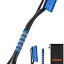 AstroAI 27" Snow Brush and Ice Scrapers for Car Windshield, Detachable Snow Scrapers with Ergonomic Foam Grip for Cars, Trucks, SUVs (Heavy Duty ABS, PVC Brush, Blue) There Are No Details