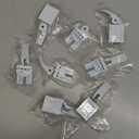 Window Locks, Diecast Durable Design, Compatible with Horizontal and Vertical Window, Fit 1/16 inch(0.16cm) up to Wide Rail Easy Installation Enhanced Safety(8 Pack,1-3/16 Inch Short Version)