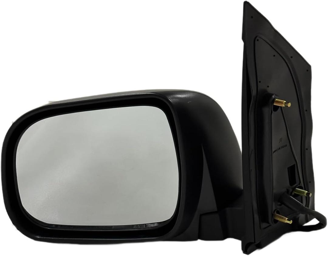 Driver Side View Mirror Compatible with 2004-2010 For Toyota Sienna Manual Folding Non-heated Power adjustment Black Left Outside Exterior Mirror TO1320201