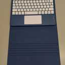 Harvopu Compatible for iPad 11th 10th Generation Case with Keyboard, Folio Cover with Pencil Holder, Multi-Touch Trackpad, 7 Color Backlit, Detachable Keyboard for iPad (A16) 11th/10th Gen (Navy Blue)