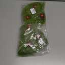 17 Inch Christmas Tree Picks, 6 PCS Lime Green Furry Curly Stems with Red Glitter Balls, Flexible Christmas Tree Topper Decorations for Holiday Arrangements, Wreaths & Table Christmas Decor