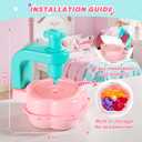 Fabric Flower Bouquets Toys for Girls - Arts & Crafts Gift for Kids Ages 4-9, Mess-Free Fun, Build Your Own Bouquet, DIY Flower-Making Craft Toy Kit, Creative Birthday & Christmas Gift for Girls