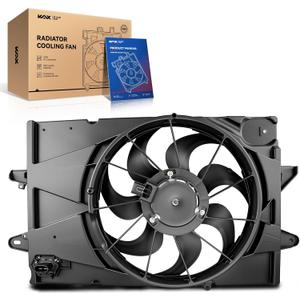 KAX Engine Radiator Cooling Fan, Compatible with 2010-2017 Equinox 2.4L, 2010-2017 Terrain 2.4L, Replace # 76271, 6010067, 2811870, 420119, FA70842, 621456