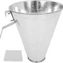 Cabilock Chicken Killing Cone Plucker, Stainless Steel Restraining Poultry Processing Cones Funnel for Chicken, Birds and Turkeys Farm Products Up to 3KG, 28x23.5cm (P53101JJA11MJ)