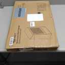 HITNET Bathroom Wall Cabinet, Medicine Cabinet Over The Toilet, Bamboo Hanging Storage Organizer with Single Door and Open Bottom Shelf, for Kitchen Living Room, Natural