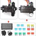 14 Circuit Wiring Harness Universal for Street Muscle Car Hot Rod Rat XL Copper Wire Harness 12V Fuse Wiring Harness Kit Compatible with Chevy Ford Chrysler Mopar Muscle Car