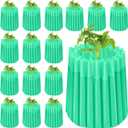 16 Pack Wall of Water Plant Covers 24" Reusable Garden Season Extender Insulating Protector Keep Plants Warm for Early Spring Tomatoes Peppers Cold Weather Frost Protection Wind Guard(Green)