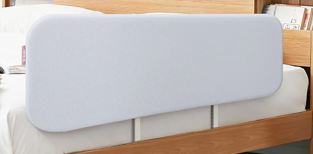 Q-MIULIKE Baby Bed Rail for Toddlers Portable Foldable 27 Height Adjustable Travel Toddler Bed Rails Easy to Install Suitable for Full King Queen Twin Bed Sizes (Grey 47 Inch, 1 Piece)     Currently unavailable.We don't know when or if this item will