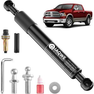 Tailgate Assist Shock 43300 Lift Support Fit for 2002-2008 Dodge Ram 1500 2002-2009 Ram 2500 Ram 3500, Truck Assist Accessories Struts Damper, Black (2002-2009 Dodge Ram 1500 2500 3500)