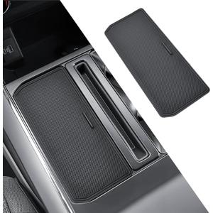 Center Console Organizer Hidden Storage Cover Compatible with Ford F-150 2021 2022 2023 2024 2025 2026 Accessories, 2021-2026 F150 Driver Side Pocket Insert Panel (Without Console Shifter)