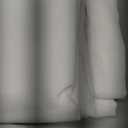 H.VERSAILTEX Natural Linen Semi Sheer French Door Curtains Light Filtering Privacy Boho Window Drapes 2 Panels Self Adhesive Door Blinds Tie Up Shade for Bedroom Living Room,68" Lx26 W,White