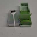Eletronova Safe Mandoline Slicer for Kitchen, Vegetable Slicer for Kitchen (Light Dark Green)