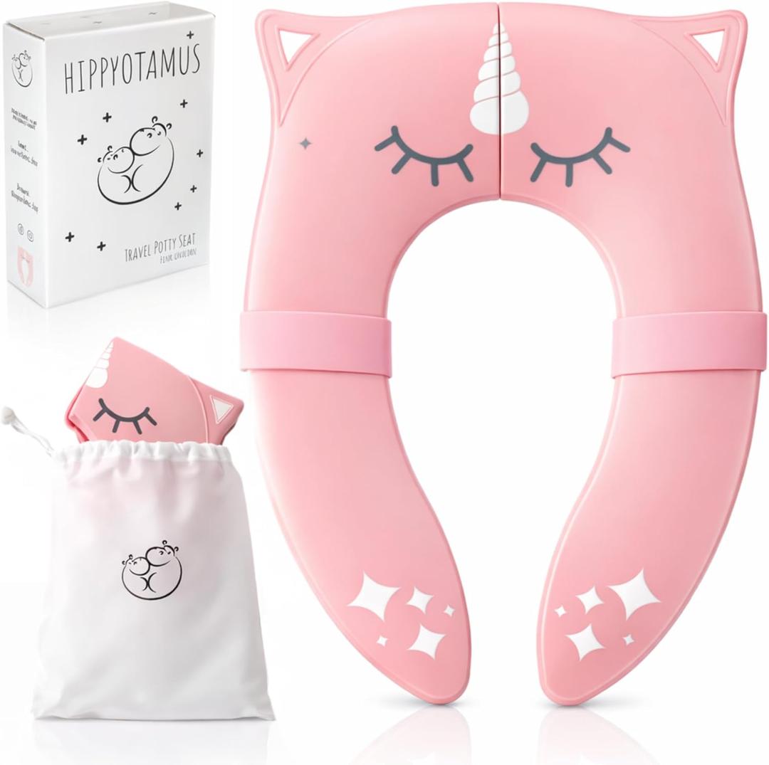 Little Girls Unicorn Foldable Toilet Seat Cover