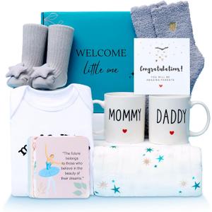 Pregnancy Gifts for Expecting Moms, Thoughtful Gift for New Parents, Cute Baby Shower and Gender Reveal Surprise, First-Time Family Celebration Bump Box with Meaningful Keepsake Items