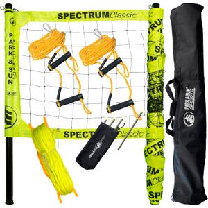 Park & Sun Sports Spectrum Classic: Adjustable Professional Outdoor Volleyball Net System 32' L x 3' H