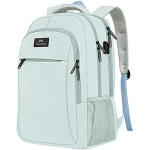 MATEIN Travel Laptop Backpack, Lightweight Anti Theft School Bookbag for Girls Boys and Students with USB Charging Port, Water Resistant 15.6 Inch Computer Bag Sturdy College Daypack Gift for Women