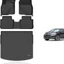 KELCSEECS Floor Mats & Cargo Liner(Deck in Upper Position) for 2017 2018 2019 2020 2021 2022 Honda CRV(Not for Hybrid & Touring) Car Mats Cargo Mat Trunk Mat CR-V Floor Mats Trunk Liner