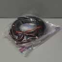 Black Rubber Weather Stripping Door Seal Strip, D Shape Door Weather Seal Strip, Self-Adhesive Soundproofing Frame Insulation Tape for Doors Frame/Window Seal,Blocks Cold Drafts Noise (33 feet)