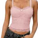 Avidlove Lace Camisole Tops Women Crop Top Ruched Tank Going Out Sexy Spaghetti Strap Cami Bralette