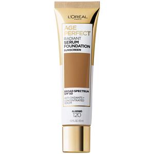L'Oreal Paris Age Perfect Radiant Serum Foundation with SPF 50, Amber Beige, 1 Ounce