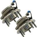 TRQ 2 Piece Front Wheel Bearing & Hub Assembly Set Compatible with 2012-2015 Chevrolet Captiva Sport 2007-2009 Equinox Pontiac Torrent 2008-2010 Saturn Vue Suzuki XL-7