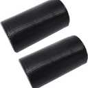 Riloer Black Neck Pillows Pair, Universal Soft Headrest Cushions, Memory Foam Auto Head Rest Driving Seat Covers, Breathable Removable Cover Easy to Wash