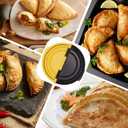 3 x Tortilla Sealer Crimper Press Maker – 3 in 1 Adjustable 6 8 10 Inch Tool Machine for Quesadilla Taco Burrito Empanada Dumpling - Tortillas folder for Wrap Sandwich Empanadas Pie