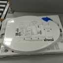 KOHLER 20110-0 Brevia, Slow Close Toilet Seat, Elongated Toilet Seat, Grip-Tight Bumpers Quick-Attach Hardware, White