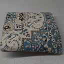 Lahome Floral Medallion Area Rug - 5x7 Large Distressed Living Room Rug, Soft Non-Slip Washable Low-Pile Bedroom Mat Floor Accent Carpet for Entryway Dining Room Office, Sky/Baby Blue