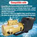 W3SP2615X20 Single Speed 2 HP 115/230V Pool Pump Compatible with Hayward SP2615X20 for All In-Ground Pool and Spas