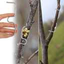 50pcs Fruit Tree Puller Limb Spreader, 4.33x1.26in Galvanized M-Type Branch Trainer Angle Benders for Bonsai and Orchard Trees Adjustable Plant Support for Training & Higher Yield