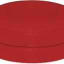 Outdoor Bistro Chair Cushions Set of 2, Waterproof Outdoor Round Seat Cushions with Ties for Home Garden Furniture, Red, 16x16x2 in