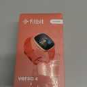 Fitbit Versa 4 Fitness Smartwatch with Daily Readiness, GPS, 24/7 Heart Rate, 40+ Exercise Modes, Sleep Tracking and more, Pink Sand/Copper Rose, One Size (S & L Bands Included)