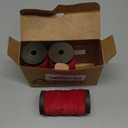 Ribbli Vintage Red Velvet Ribbon 3 Rolls Double Faced 3/8 Inch 18-Yard with Wooden Spool Use for Christmas Tree Ornaments Gift Wrapping Wreath Decoration Wedding Boutonnieres