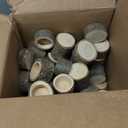 24PCS Wooden Tealight Candle Holder Set, Rustic Wood Tealight Holder with Natural Bark for Wedding Party Home Decor, 3 Sizes (1.6"/ 4cm Inner Diameter)