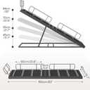 HOOBRO Dog Ramp for Bed, 63 Inch Long Dog Ramp for Couch and Bed, Pet Ramp with Non-Slip Mat and Safety Side Rails, 4 Height Adjustable up to 33 inch, for Small/Large/Old Dogs, Black BK16PT03